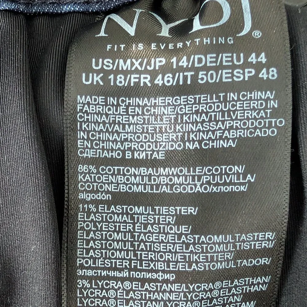 NYDJ Curves 360 High Rise Jeans Blue Size 14  $20.00 - Picture 7 of 8